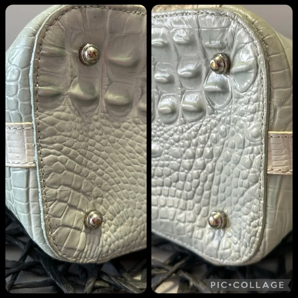 Brahmin Medium Asher Tote Zip Top Tote Sea Glass Edgewater